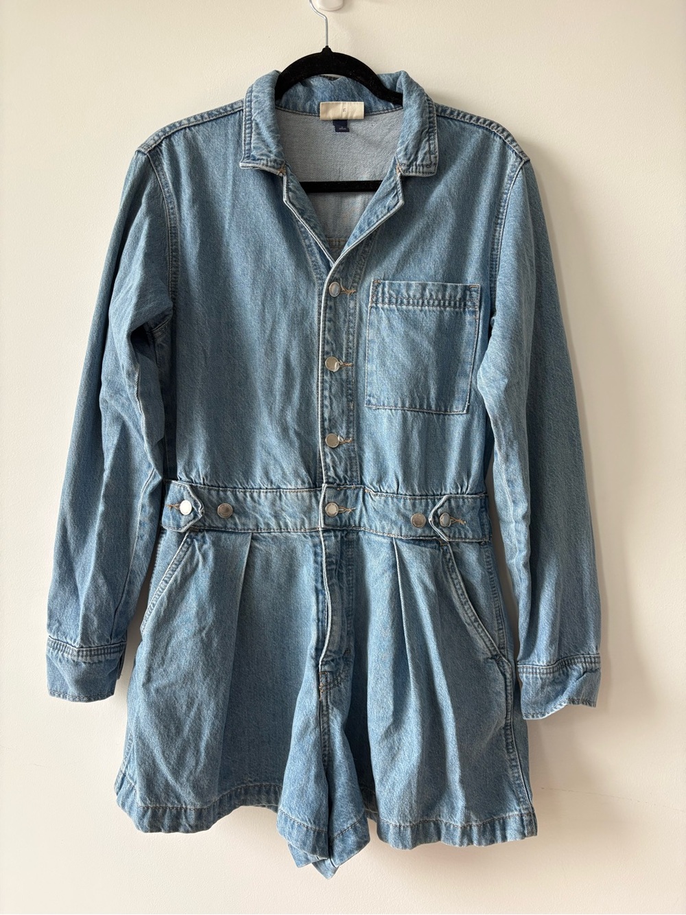 Universal Thread Light Blue Denim Romper Jacket